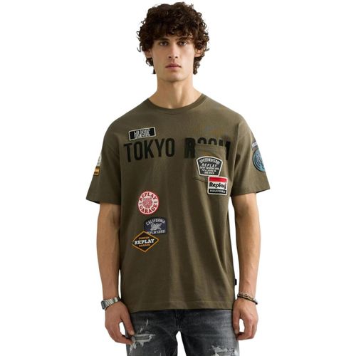 T-shirt RELAXED + TASCHINO + CATENELLA M13MA .000.7242KW - Replay - Modalova
