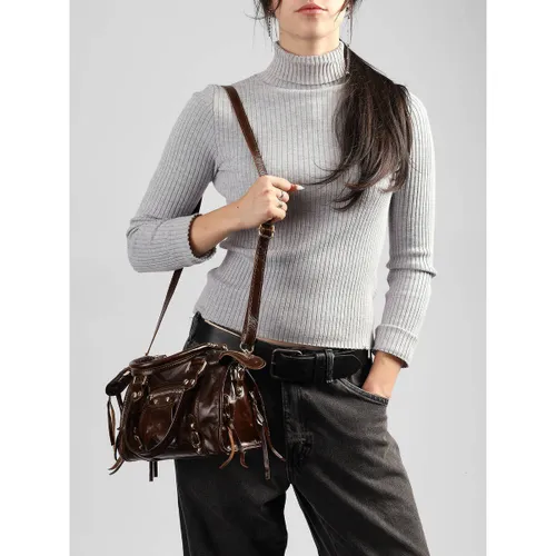 Sac à main Sac porté main Shiny sauvage cuir SHINY SAUVAGE 62F-0SS24093 - Milano - Modalova
