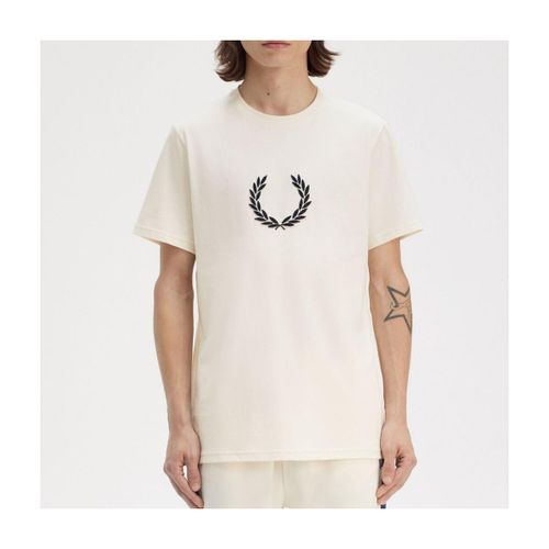 T-shirt Textured Laurel Wreath T-sh - Fred Perry - Modalova