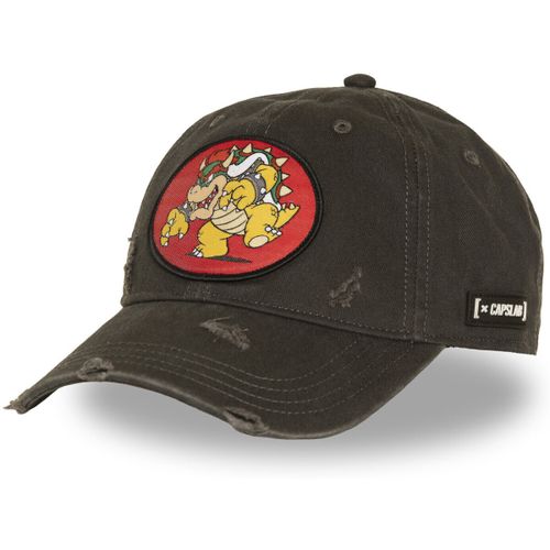 Casquette Casquette Basball effet usé avec patch Super Mario Bros Bowser - Capslab - Modalova