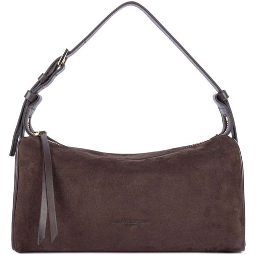 Sac à main Sac rectangle Zippé M Suède Marron - LANCASTER - Modalova