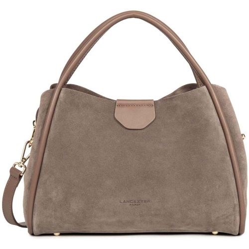 Sac à main Sac à main Aimantée M Suède Ida Taupe - LANCASTER - Modalova