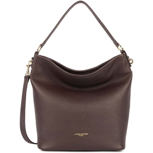 Sac à main Sac seau Zippé L Dune Marron Foncé - LANCASTER - Modalova