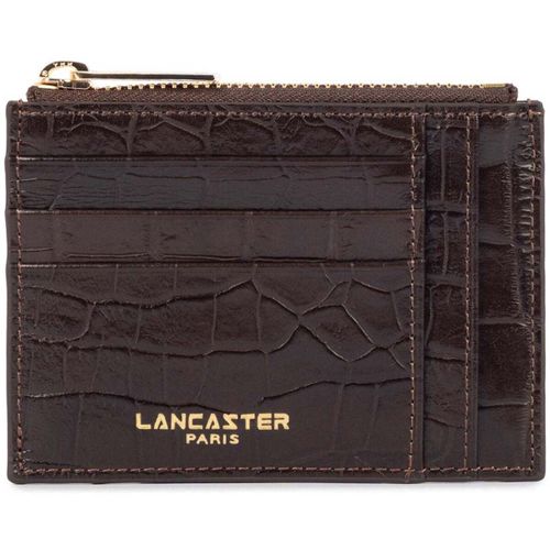 Portefeuille Porte-cartes Zippé Exo Marron Foncé - LANCASTER - Modalova