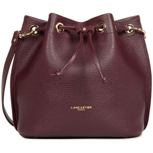 Sac à main Sac bourse A lacets coulissants M Alba Double Bordeaux foncé - LANCASTER - Modalova