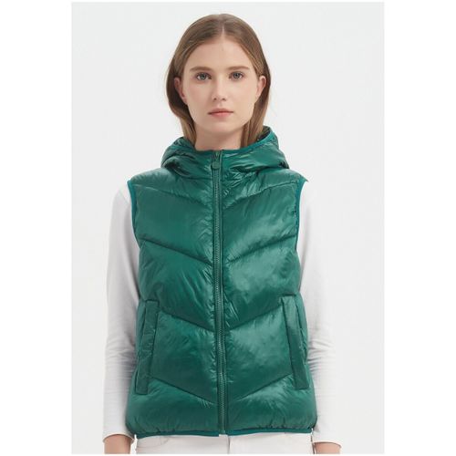 Manteau Doudoune sans manches F, Vert - Kebello - Modalova