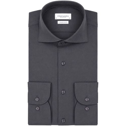 Chemise Chemise Japanese Knitted Anthracite - Profuomo - Modalova