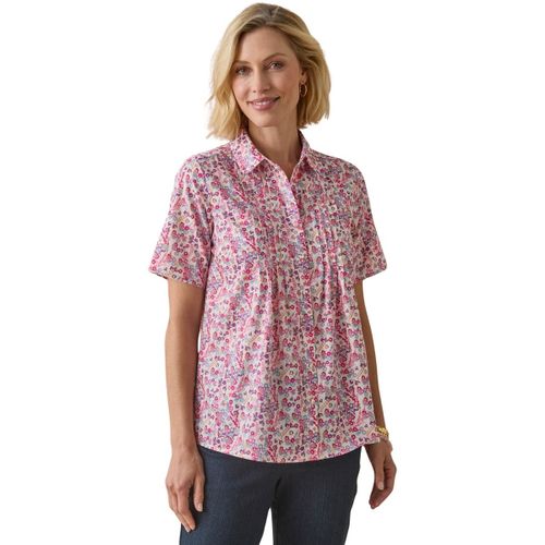 Chemise Chemisier effet plastron manches courtes - Daxon - Modalova