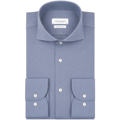 Chemise Chemise Japanese Knitted Indigo - Profuomo - Modalova