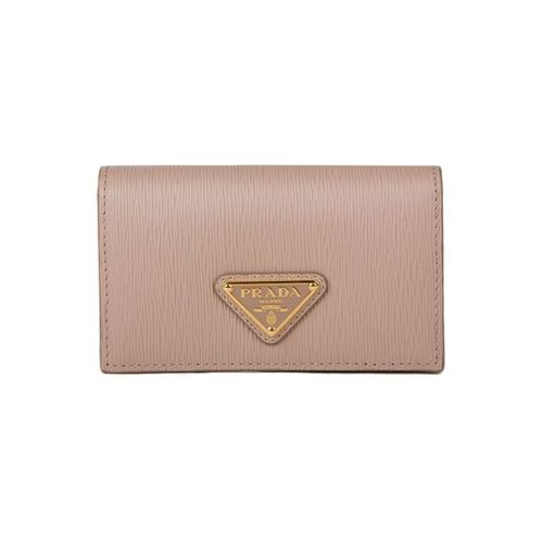 Portefeuille Saffiano Leather Card Holder - Prada - Modalova