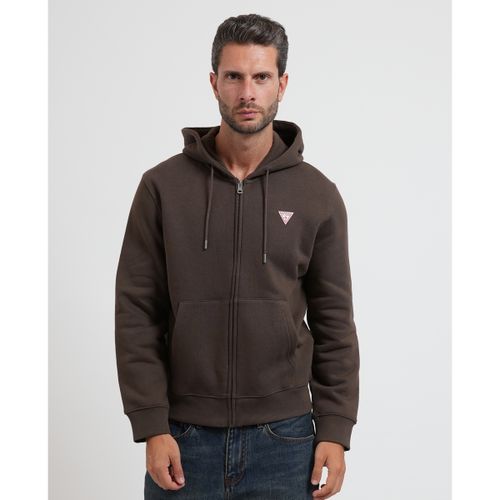 Sweat-shirt Sweat-shirt Jeans avec zip mini triangle - Guess - Modalova