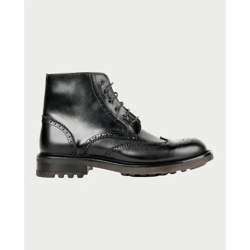 Bottes Bottines en cuir brillant - Exton - Modalova