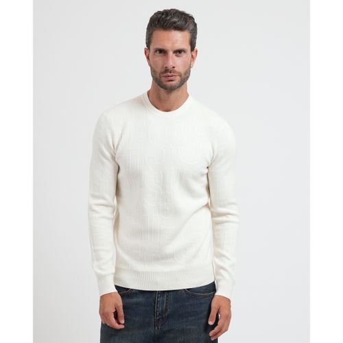Pull Pull avec logo sur toute la surface - Guess - Modalova