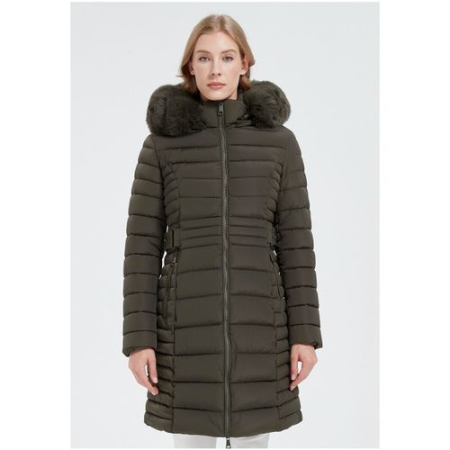 Manteau Doudoune Mi Longue F, Vert - Kebello - Modalova