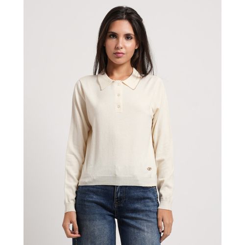 Pull Yes Zee Maille femme col polo - Yes Zee - Modalova