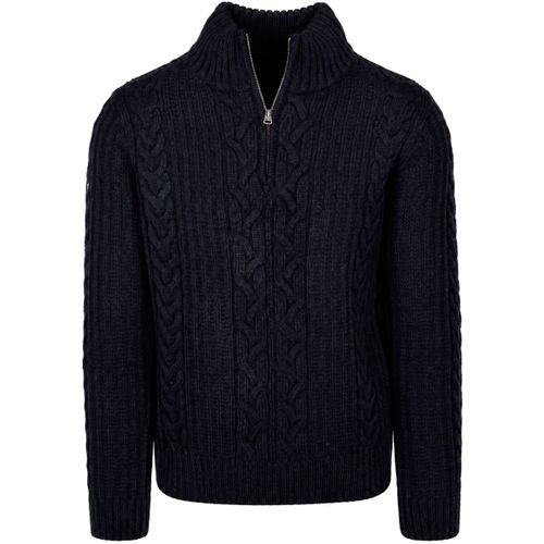 Sweat-shirt Jacob Cable Pull Demi-Zip Navy - Superdry - Modalova
