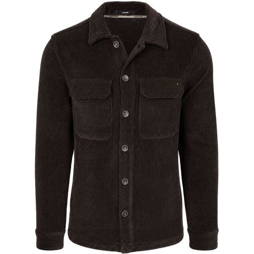 Sweat-shirt Overshirt Full Button Rib Sweat Brown - No Excess - Modalova