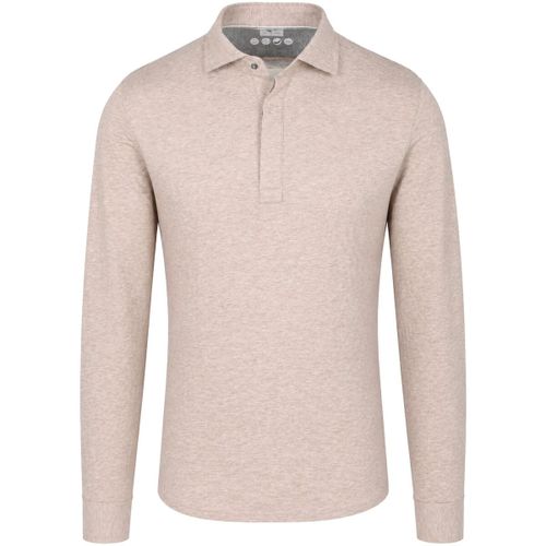 T-shirt R2 Polo Camicia Single Jersey Melange Beige - R2 Amsterdam - Modalova