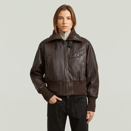 Veste D29915-D555 HIGH COLLAR JKT-D311 COFFEE BEAM - G-Star Raw - Modalova