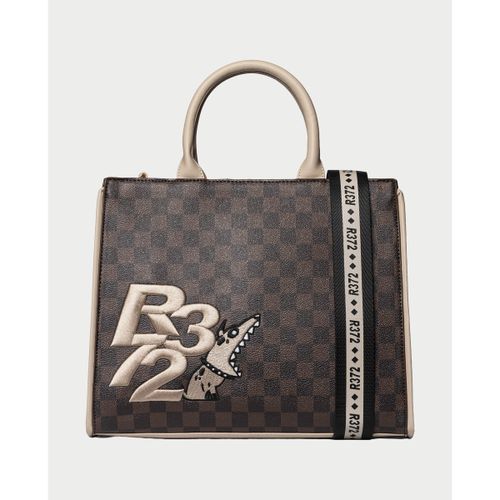 Cabas Sac avec zip et impression - R372 - Modalova