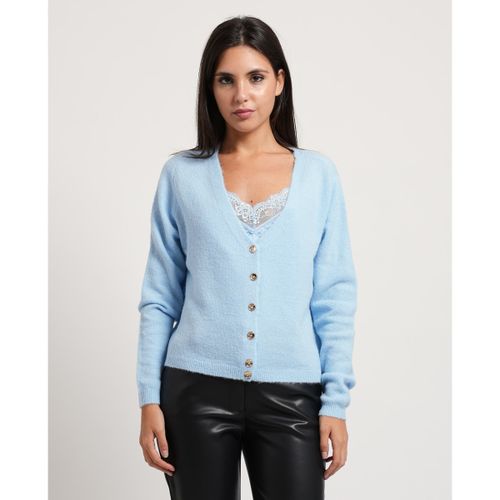 Pull Cardigan avec top lingerie - Fracomina - Modalova