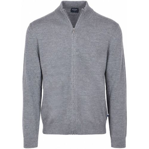 Sweat-shirt Cardigan Laine Gris - Olymp - Modalova