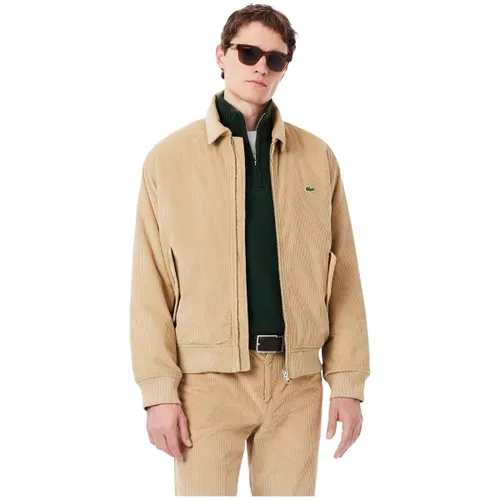 Blouson Bomber velours Ref 69177 02S Beige - Lacoste - Modalova