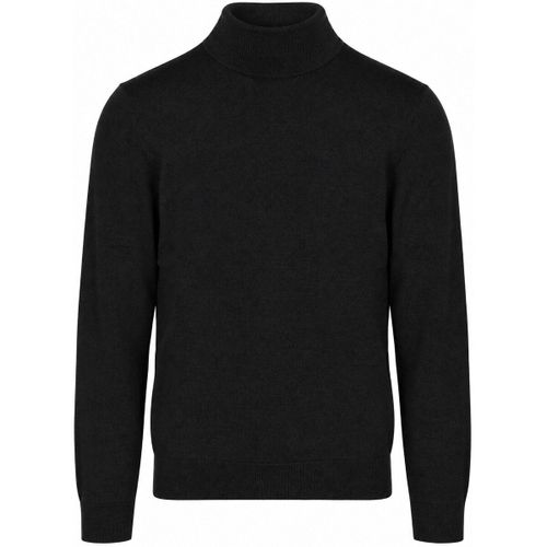 Sweat-shirt Pull Col Roulé Laine Noir - Olymp - Modalova