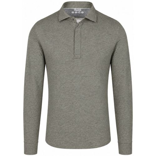 T-shirt R2 Polo Camicia Single Jersey Melange Green - R2 Amsterdam - Modalova