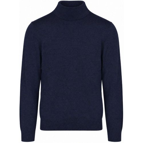 Sweat-shirt Pull Col Roulé Laine Bleu Foncé - Olymp - Modalova