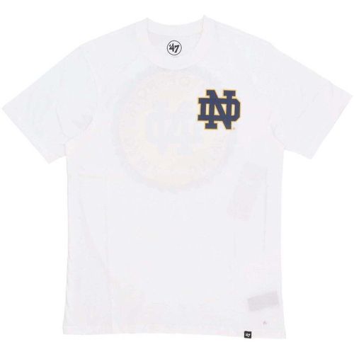 T-shirt Maglietta Uomo Ncaa Backer Echo Tee Nodiri White Wash - '47 Brand - Modalova