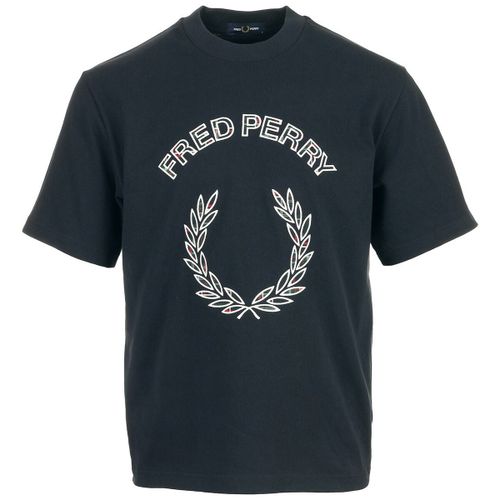 T-shirt Tartan Applique Shirt - Fred Perry - Modalova