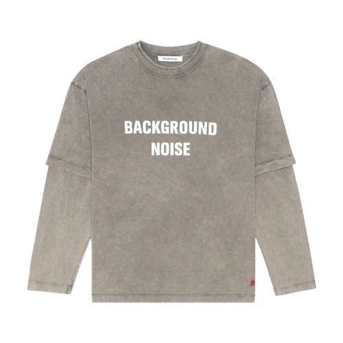 T-shirt T-Shirt Manches Longues Goudron Heavy Bleach Light Grey - Études Studio - Modalova