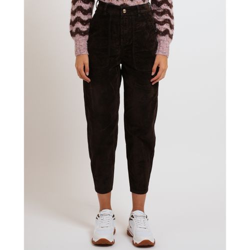 Jeans Jean slouchy en coton floqué - Gaudi - Modalova