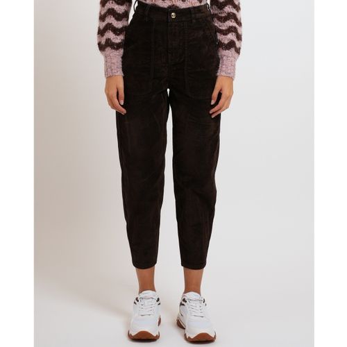 Pantalon Jean slouchy en coton floqué - Gaudi - Modalova
