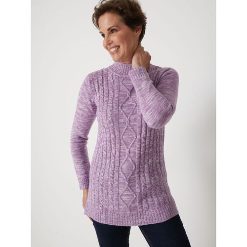 Pull Pull col montant maille torsadée - Daxon - Modalova