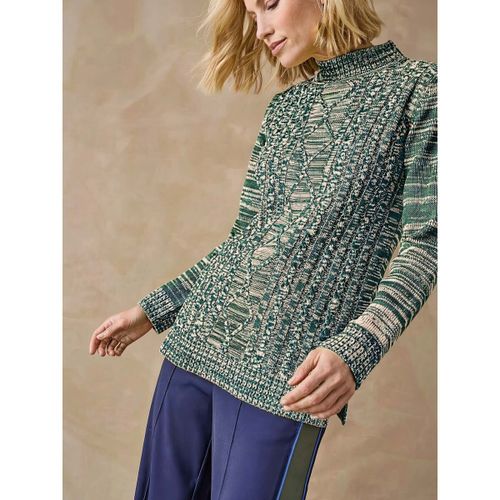 Pull Pull col montant maille torsadée - Daxon - Modalova