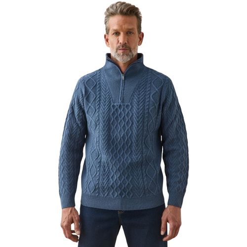 Pull Pull camionneur zippé avec laine - Daxon - Modalova