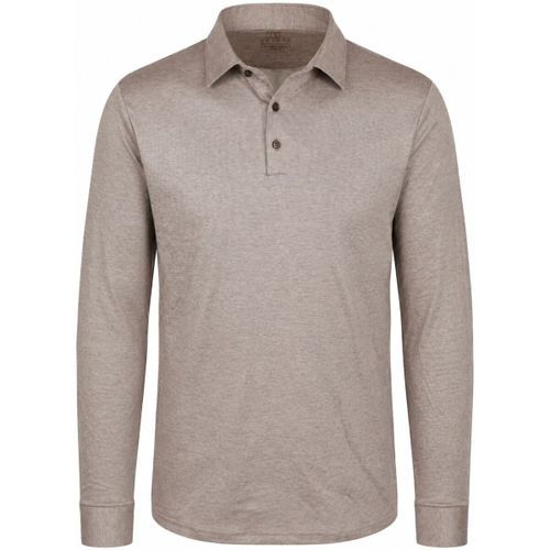 T-shirt Polo Manches Longues Essential Marron - Desoto - Modalova