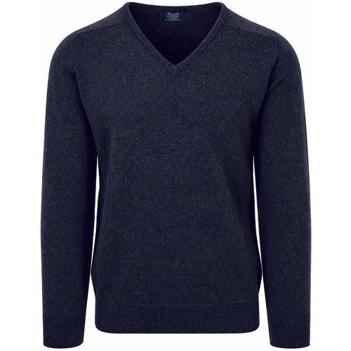 Sweat-shirt Col-V Agneline Oxford Blue - William Lockie - Modalova