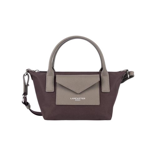 Sac à main Mini sac cabas Ref 68875 Bordeaux Taupe - LANCASTER - Modalova