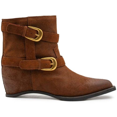 Bottines RILEY SUEDE CAMEL - PALOMA BARCELÓ - Modalova