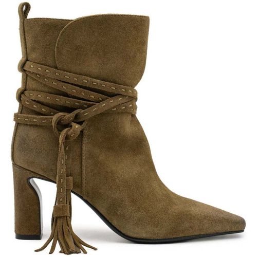 Bottines MAGGIE SUEDE OLIVE - PALOMA BARCELÓ - Modalova