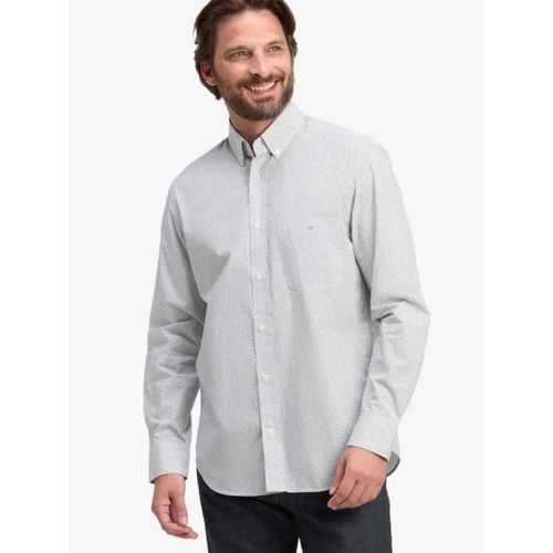 Chemise Chemise à motifs blanche en coton - Eden Park - Modalova