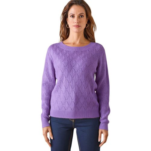 Pull Pull encolure ronde maille fantaisie - Daxon - Modalova