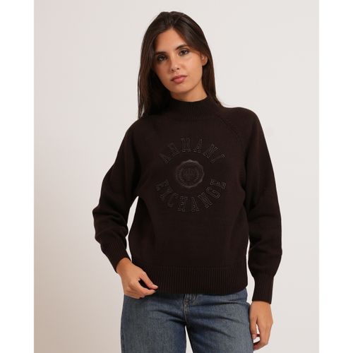 Pull Pull Armani crossover col rond - Armani Exchange - Modalova