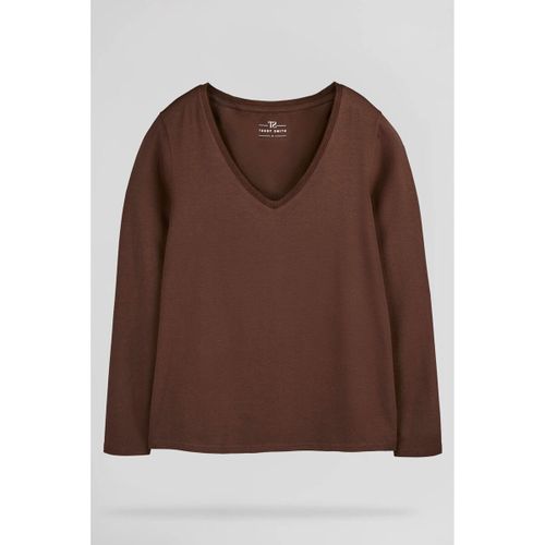 T-shirt Tee-Shirt T-MIANA ML Chocolat - Teddy Smith - Modalova