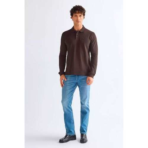 T-shirt Polo ® REGULAR REFINED ML Chocolate Torte - Wrangler - Modalova