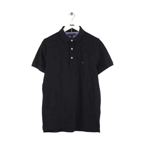 T-shirt Polo Slim fit noir - Tommy Hilfiger - Modalova