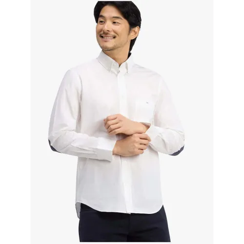 Chemise Chemise à coudières blanche - Eden Park - Modalova